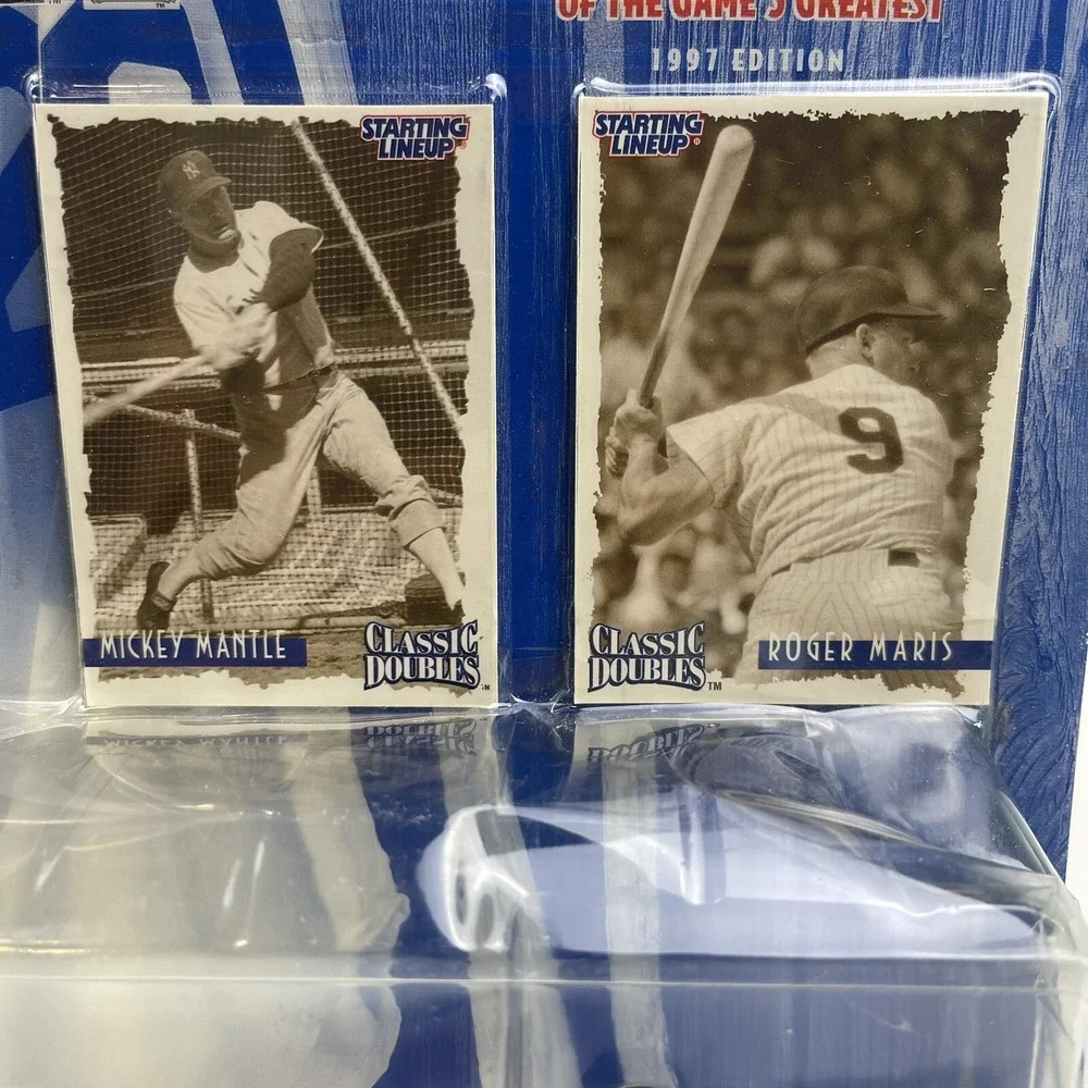 Starting Lineup Classic Doubles action figures Mickey Mantle Roger Maris 1997 NY